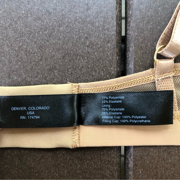 Pepper Beige Bra With Mesh Sides & Cleavage Size M - Picture 5 of 6